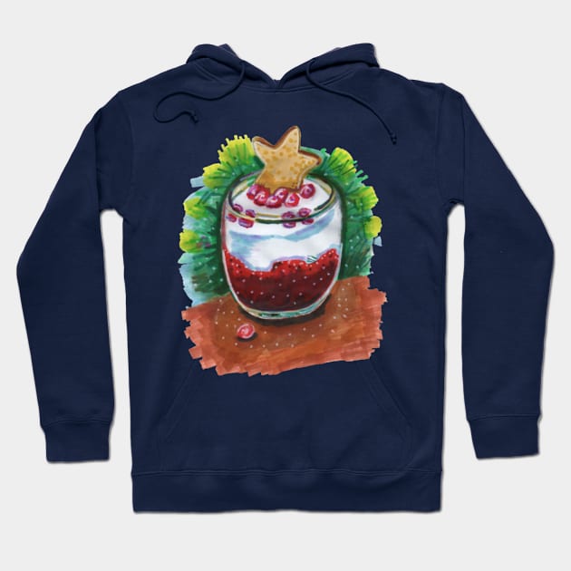 New Year Dessert Hoodie by Mila-Ola_Art